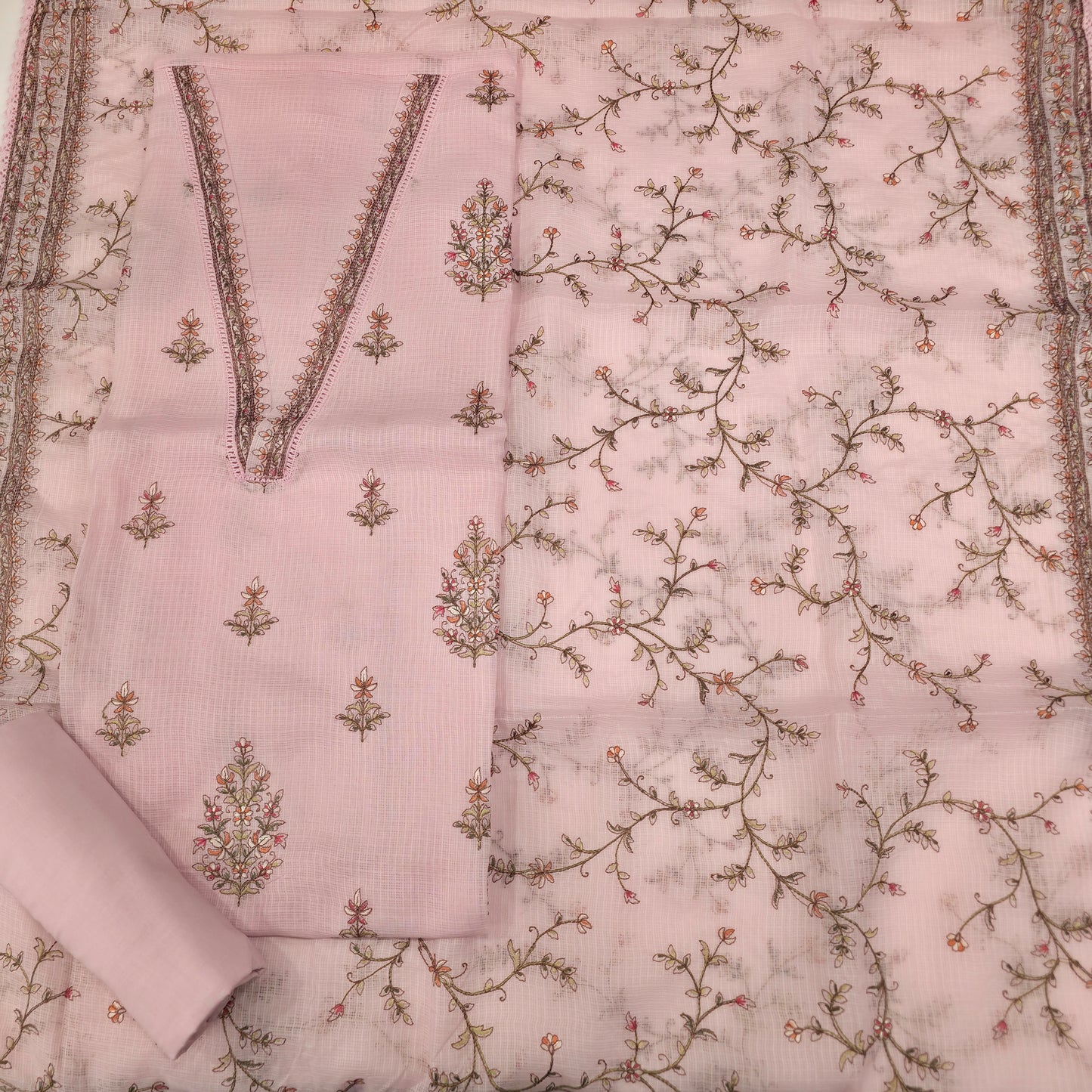 Javer Kota Silk Thread Work Dress Material for Women