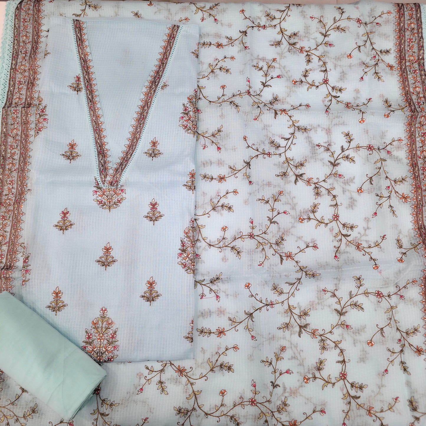 Javer Kota Silk Thread Work Dress Material for Women