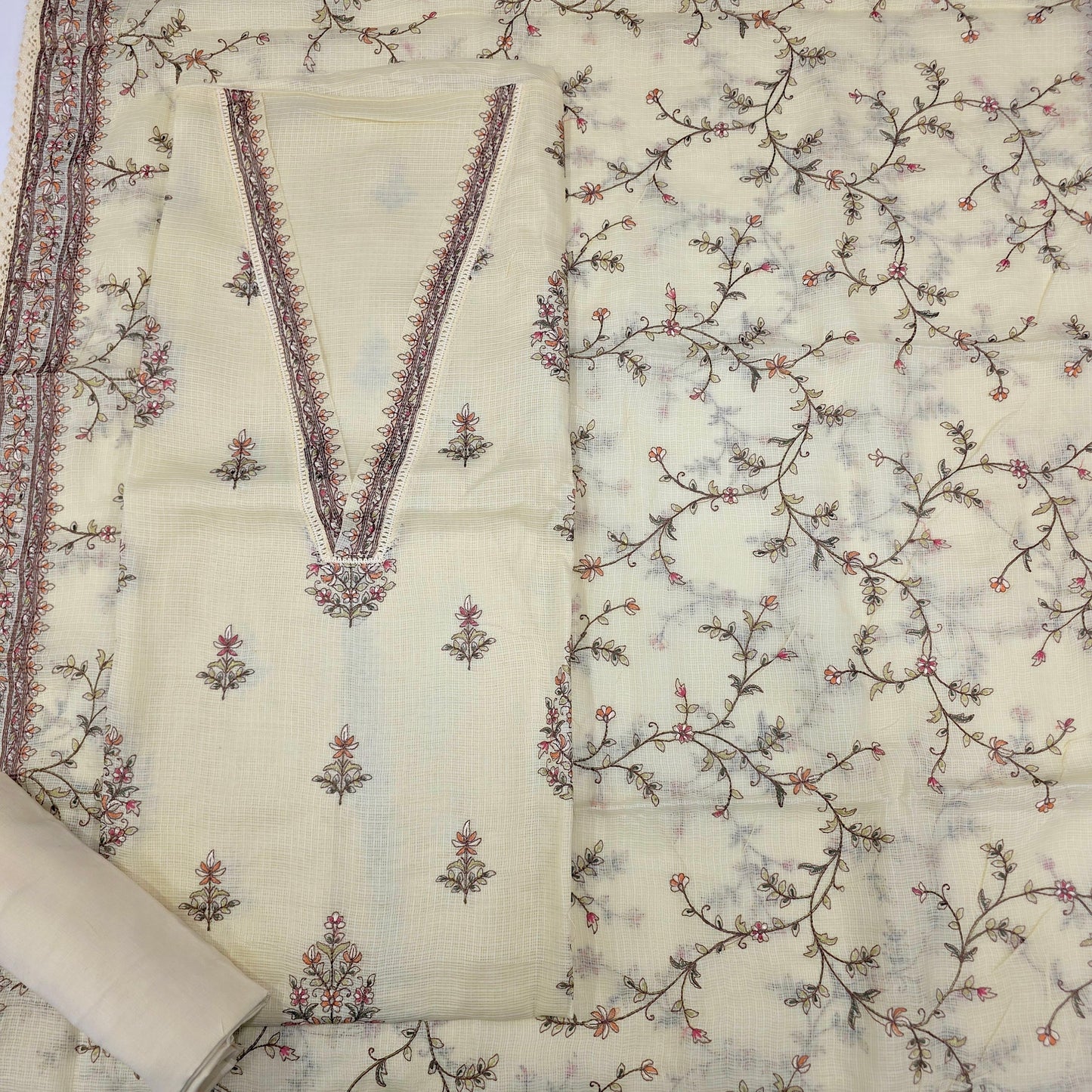 Javer Kota Silk Thread Work Dress Material for Women
