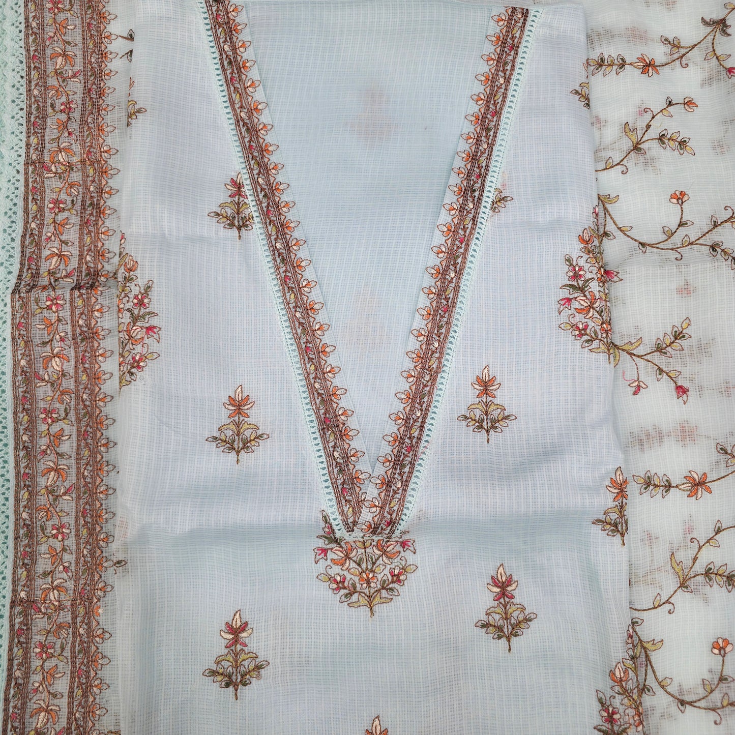 Javer Kota Silk Thread Work Dress Material for Women