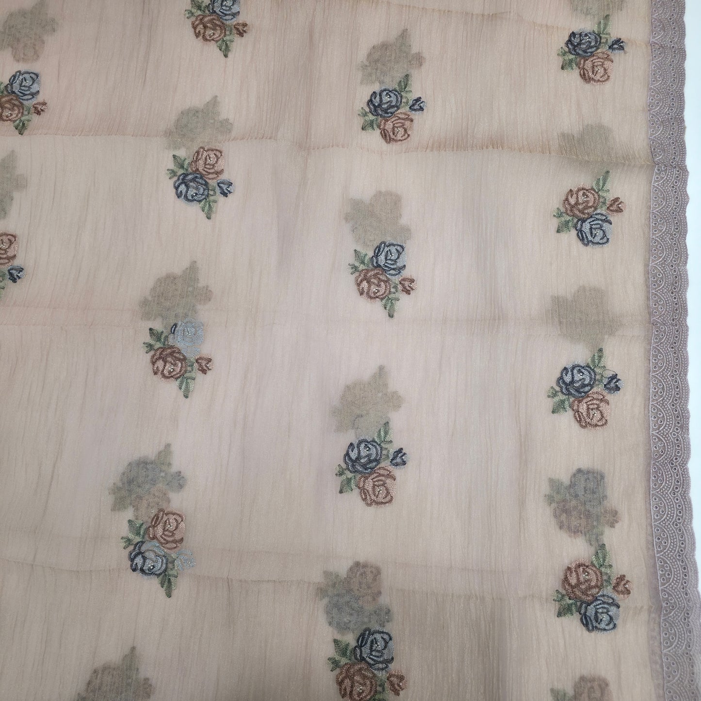 Javer Tissue Silk Thread Work Dress Material for Women