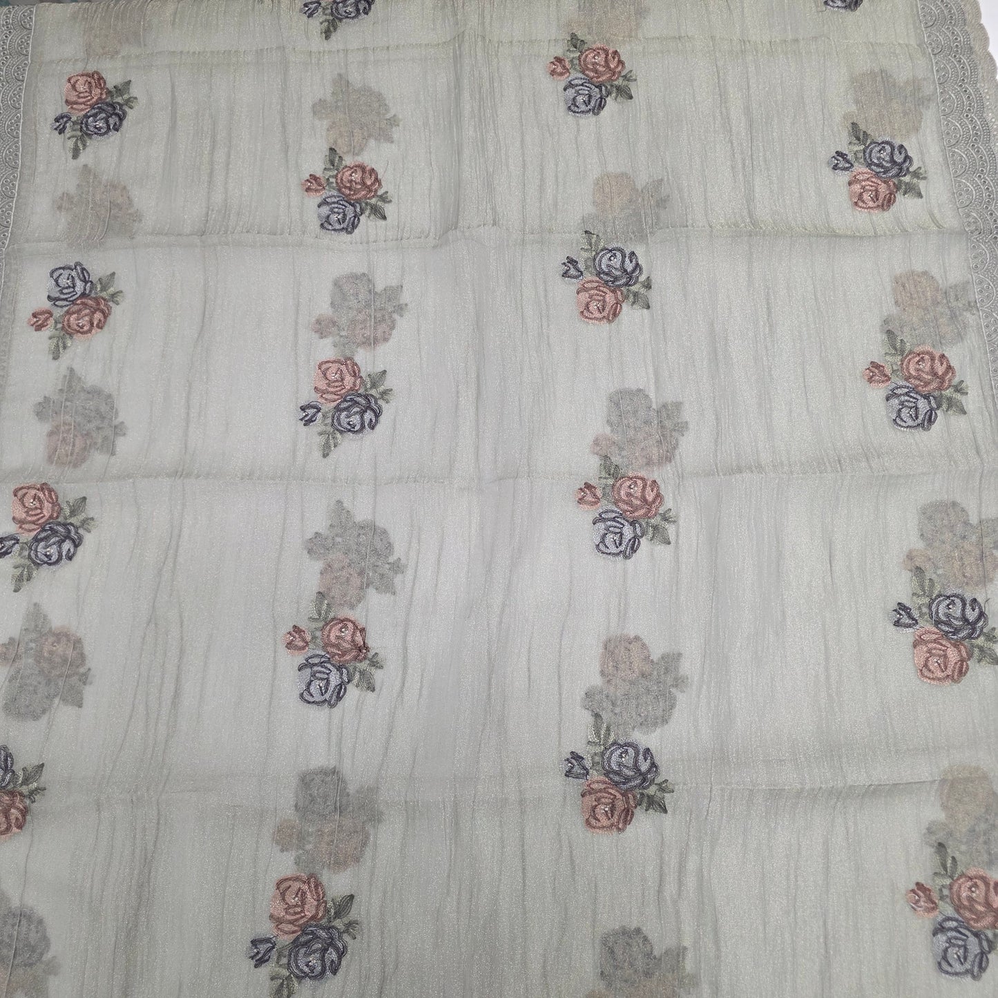 Javer Tissue Silk Thread Work Dress Material for Women