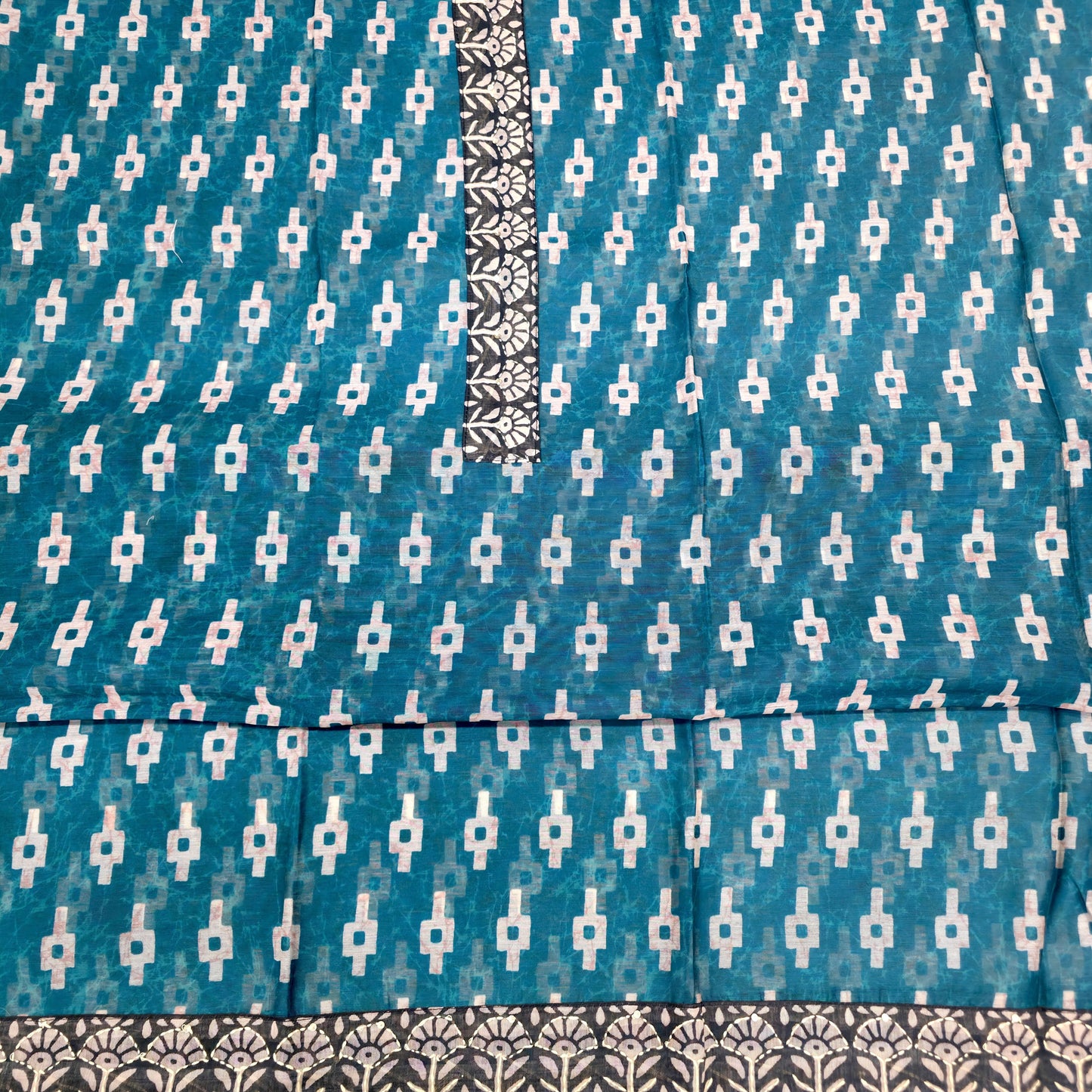 Javer Chanderi Silk Kantha Work Dress Material for Women