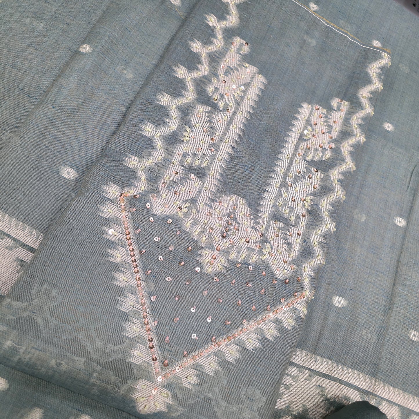 Javer Chanderi Silk Sequence Work Dress Material for Women