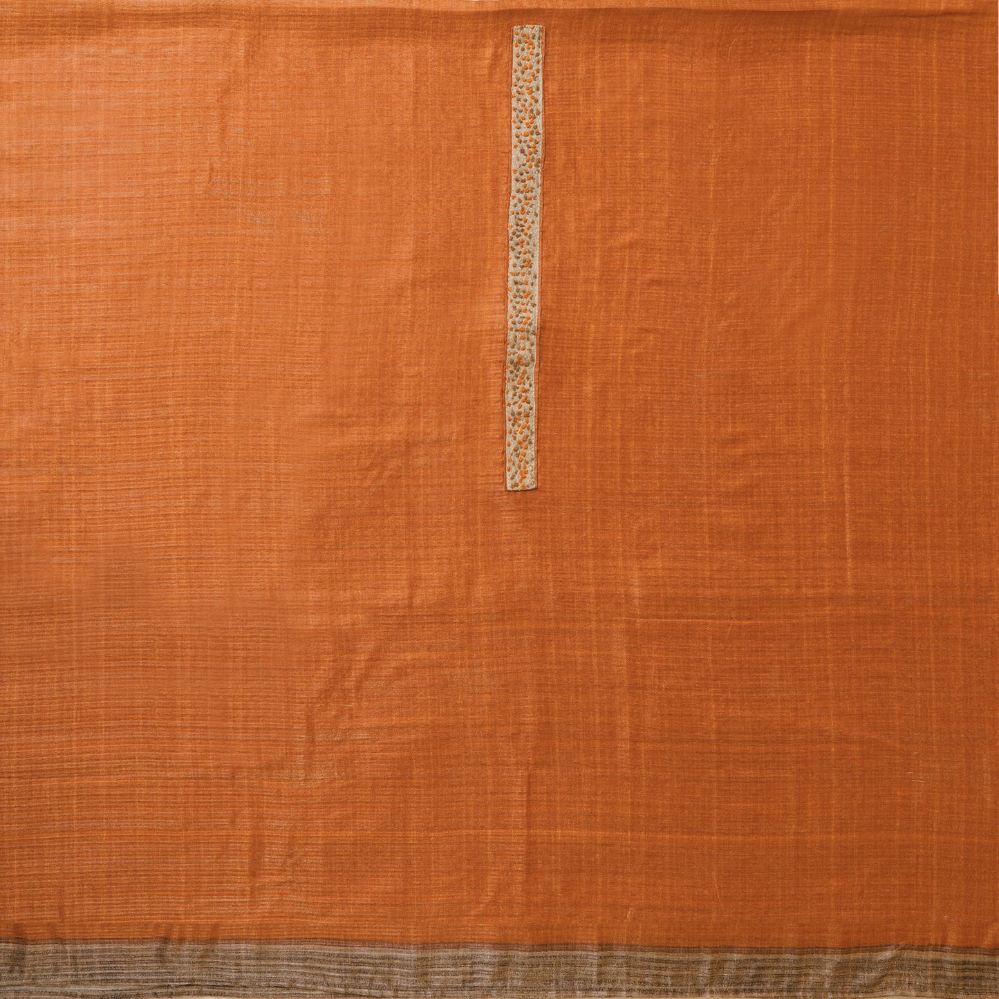 Javer Geometric Chanderi Silk Fulkari Thread Work Unstitched Suit Set for Women