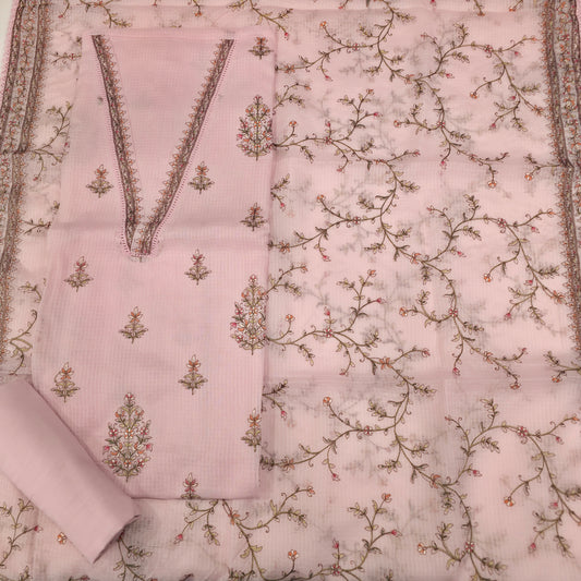 Javer Kota Silk Thread Work Dress Material for Women