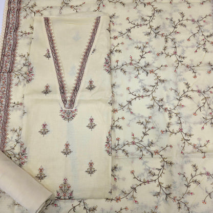 Javer Kota Silk Thread Work Dress Material for Women