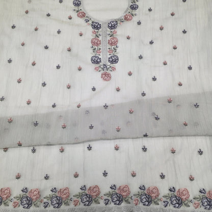 Javer Tissue Silk Thread Work Dress Material for Women