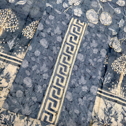 Javer Chanderi Silk Kantha Work Dress Material for Women