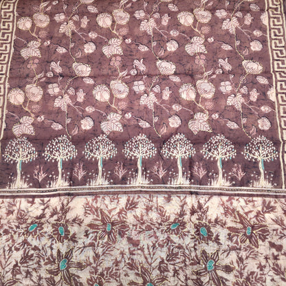 Javer Chanderi Silk Kantha Work Dress Material for Women
