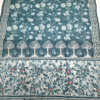 Javer Chanderi Silk Kantha Work Dress Material for Women