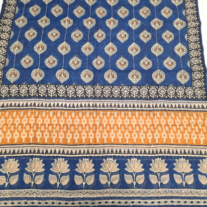 Javer Chanderi Silk Kantha Work Dress Material for Women