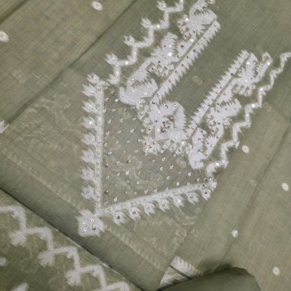 Javer Chanderi Silk Sequence Work Dress Material for Women
